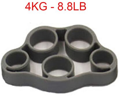 Handx Grijper Siliconen Vinger Expander Oefening Handgreep Pols Sterkte Trainer Vinger Uitoefenaar Resistance Bands Fitness donker grijs
