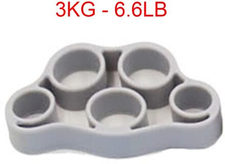 Handx Grijper Siliconen Vinger Expander Oefening Handgreep Pols Sterkte Trainer Vinger Uitoefenaar Resistance Bands Fitness licht grijs