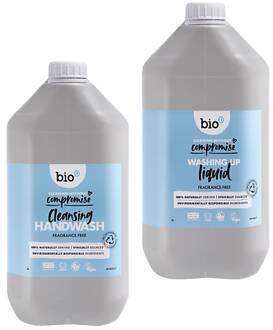 Handzeep & Afwasmiddel Geurvrij 5L Refill Bundel