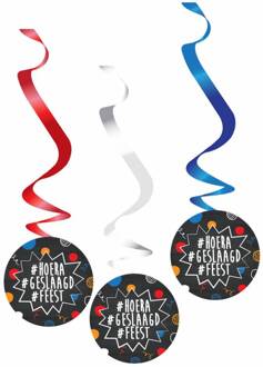 Hang decoratie Hoera Geslaagd Feest