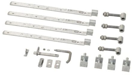 Hang- en sluitwerk tbv dubbele poort Retro en Skagen Lux verstelbaar Aluminium