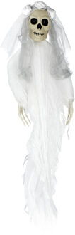 Hangdecoratie Bruid Skelet Halloween (90cm) Wit - Transparant