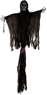 Hangdecoratie Skelet "De Dood" Halloween (60x180cm) Zwart