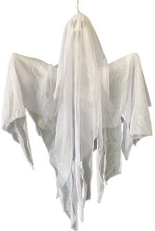 Hangend Spook Wit (50cm) Wit - Transparant
