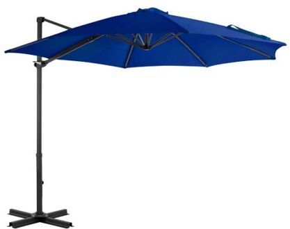 Hangende Parasol - Azuurblauw - 300 x 238 cm - UV-beschermend polyester