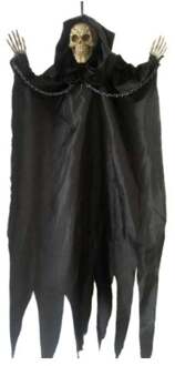 Hangende Skelet Zwart Gewaad 65cm