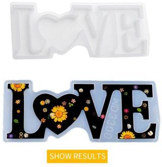 Hanger Mold 3 Maten Keuken Casting Mold Sieraden Maken Levert Silicone Crystal Briefpapier Diy Epoxyhars Mold Mould LOVE