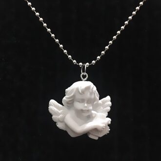 Hanger Rvs Ketting Leuke Cupido Angel Lange Keten Baby Vormige Sieraden Sweetheart voor Vrouwen Mannen Vriendschap Meisje
