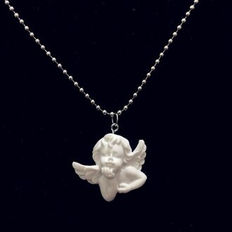 Hanger Rvs Ketting Leuke Cupido Angel Lange Keten Baby Vormige Sieraden Sweetheart voor Vrouwen Mannen Vriendschap Meisje