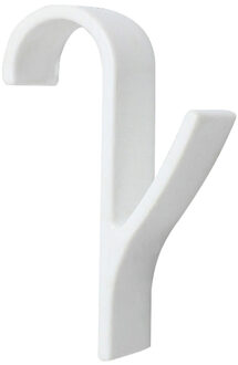 Hanger Voor Verwarmde Handdoek Radiator Rail Bad Haken Houder Kleerhanger Sjaal Hanger Drogen Ruimte Handdoek Y Shap Rack 1/2/4Pcs 1 stk / wit