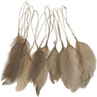 hangerset veer bruin, 12-delig