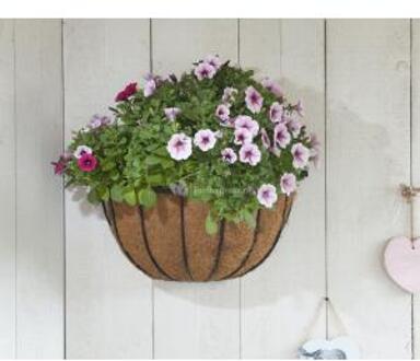 Hanging basket smeedijzer zwart H19xeen halve dia. 40cm