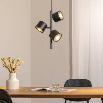 Hanglamp 1047E, 3-lamps, zwart