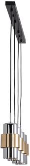 Hanglamp 22143 4-lamps 105 cm goud/chroom goud, chroom