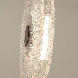 Hanglamp 23075, helder, glas, Ø 35 cm, 3.000 K zwart, helder