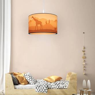Hanglamp 25/40 Scandi Savanne, Ø 38 cm, oranje, E27 oranje, beige, wit
