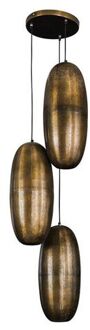 Hanglamp 3L Cosmic - Getrapt - Brons Antiek Bruin