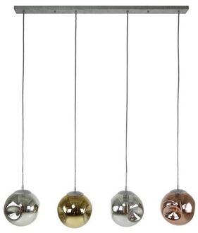 Hanglamp 4L stellar / Oud zilver Goudkleurig