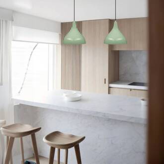 Hanglamp Adash, mintgroen, metaal, Ø 26 cm, E27