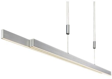 Hanglamp Adriana verstelbaar L 120-180 cm mat-chroom Zilver