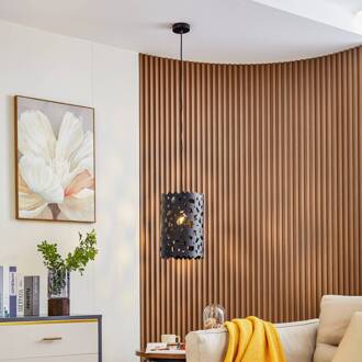 hanglamp Aeloria, zwart, Ø 25 cm, ijzer, E27