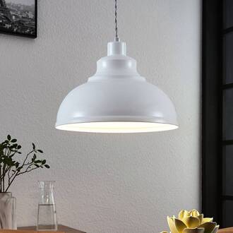 hanglamp Albertine, 29 cm, wit, metaal