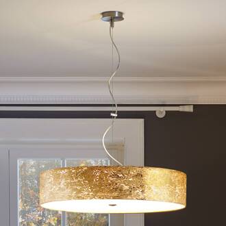 Hanglamp Alea Loop goudkleurig nikkel, goud, wit