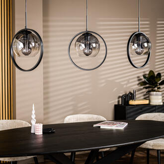 Hanglamp 'Alphonso' 3-lamps, kleur Smoke
