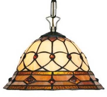 Hanglamp Anthea klein 25 cm bruin, kleurrijk