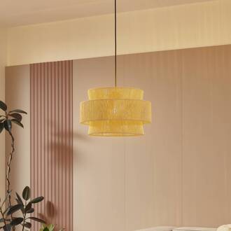 hanglamp Anuva, naturel, papier, Ø 45 cm naturel, beige