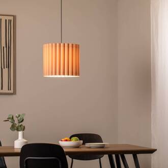 Hanglamp Aria, cappuccino, microvezel, E27