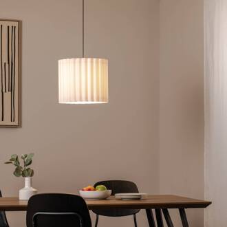 Hanglamp Aria, wit, microvezel, E27