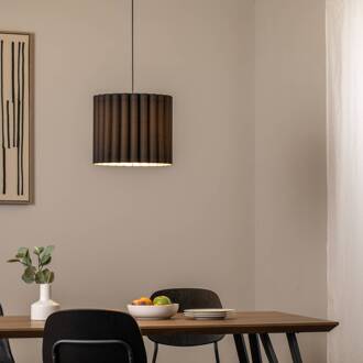Hanglamp Aria, zwart, microvezel, E27