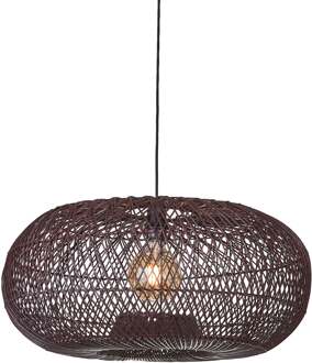 Hanglamp Arizona bamboe/ka[ ø70xh.34cm burgundy, L