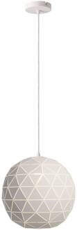 Hanglamp Asterope, Ø 25cm rond, wit