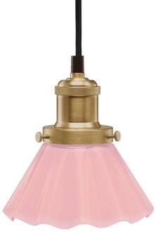hanglamp August, Ø 15 cm, roze, stekker