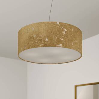 hanglamp Aura, goud, Ø 50 cm, 4-lamps goud, mat geborsteld nikkel