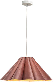 Hanglamp Ays E27 - 120xØ45 Cm - Stof/Metaal/Kunststof - Roze
