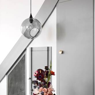 Hanglamp Ballroom XL, rookgrijs rookgrijs, goud, zwart