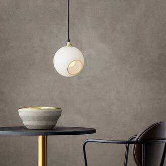 Hanglamp balzaal, wit wit, goud, zwart