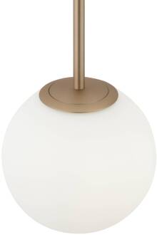 hanglamp Basic vorm, wit/goud, 1-lamp. goud, wit