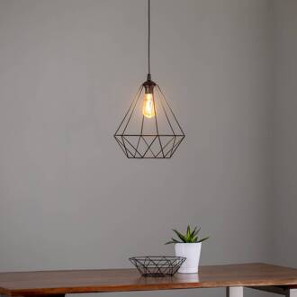 Hanglamp Basket, zwart, 1-lamp