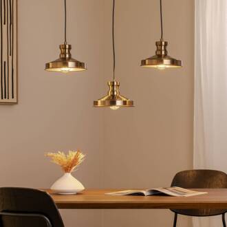 Hanglamp Berceste 9263, 3-lamps, oud messingkleurig, E27