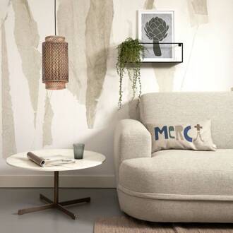 Hanglamp Bhutan - Bamboe|Zwart - Ø18x35cm Bruin