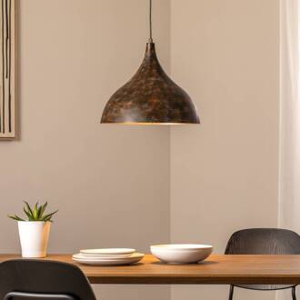 Hanglamp Bitlislim, antiekbruin, Ø 41 cm, metaal, E27