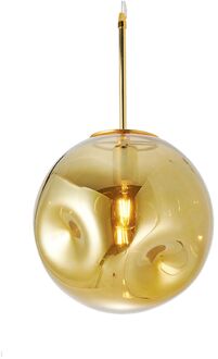 hanglamp Blown 30 cm glas brass Goudkleurig