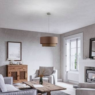 Hanglamp Boho Ø 45 cm 1-lichts cappuccino/jute cappuccino, bruin, wit