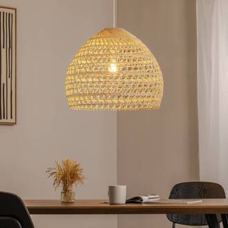 Hanglamp BOHO, Ø 60 cm, naturelbruin, rotan, E27 natuurlijk bruin