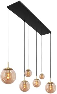 Hanglamp Bollique Messing 6 Lichts 3499ME Goud