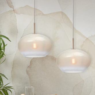 Hanglamp Bologna - Wit - 43x43x34cm